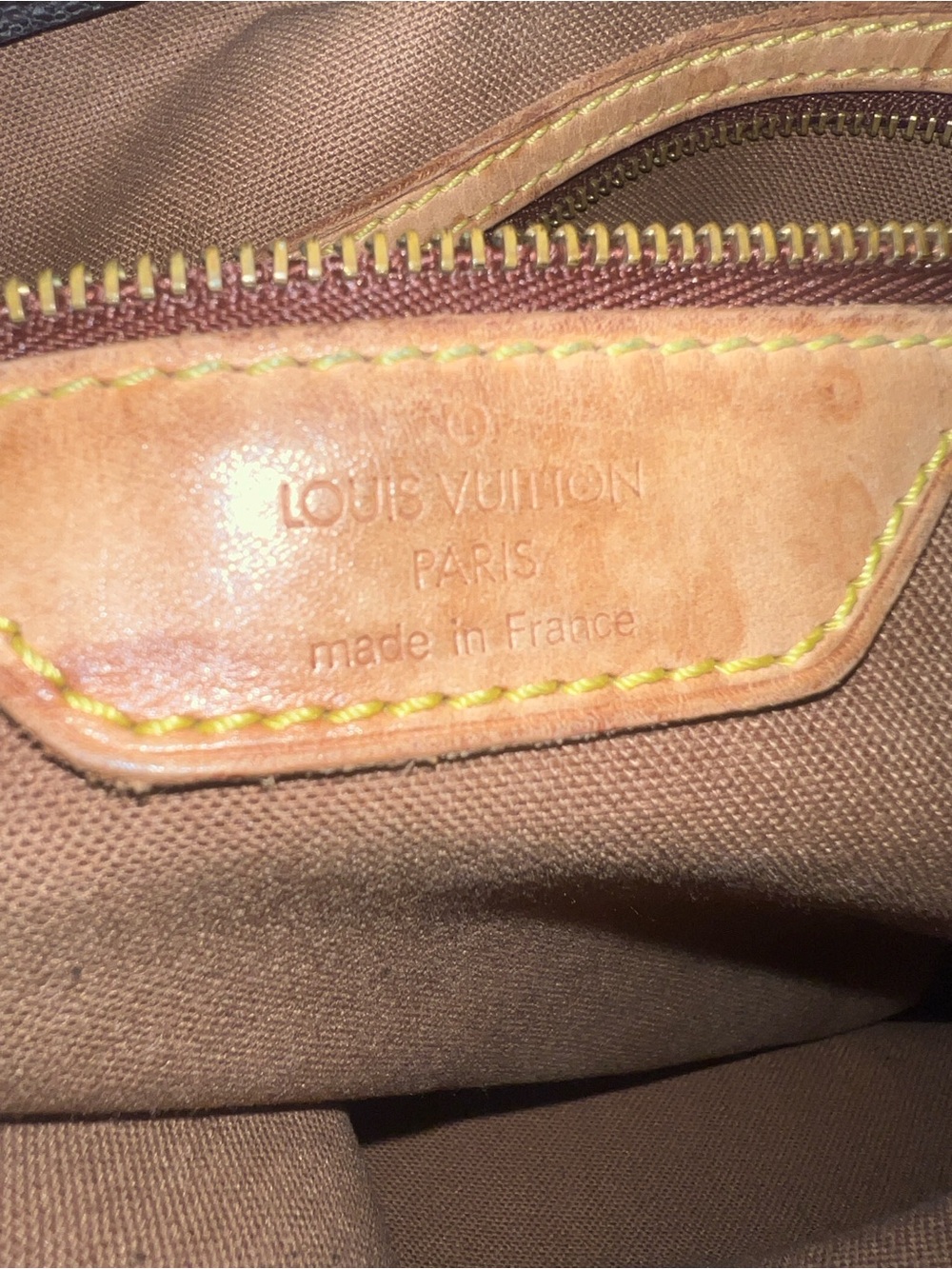 Louis Vuitton Monogram Canvas Shoulder Tote - Dark Brown & Tan - Picture 8 of 8